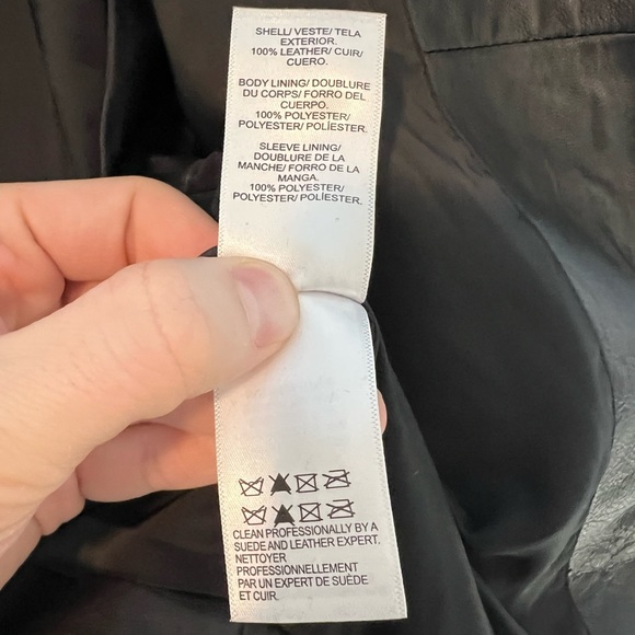 NWOT Size Small Lucky Brand Men’s Clean Leather Bonneville Jacket - Picture 6 of 6